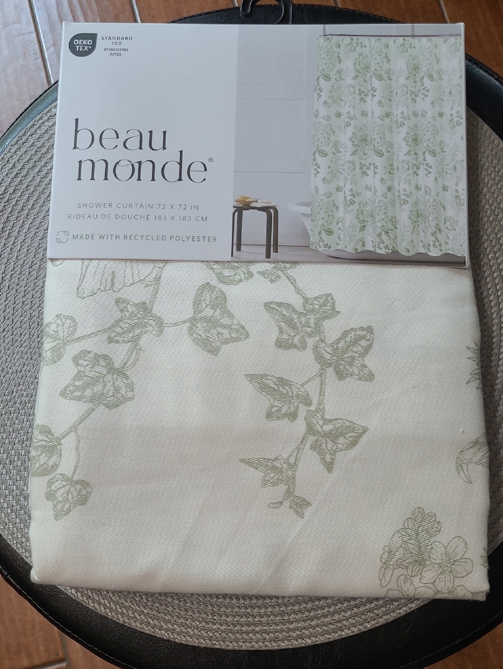 Beau Monde Floral Vine Shower Curtain